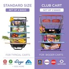 Lotus Club Cart Trolley Reusable Shopping Bags  3-pack     Detachable   Reusabl   