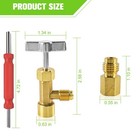 Falvfun R134a Can Tap  Self-sealing   Puncture Vehicle Refrigerant Golden 