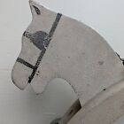 Antique 1920 Wooden Horse Pull Toy On Wheels Hand Made Bespoke Country Primitive