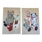 Hand Painted Wall Art Children Nursery Teddy Bears Decor See All Pictures   Read