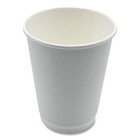 Boardwalk Paper Hot Cups  Double-walled  12 Oz  White  25 pack