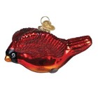 Old World Christmas Blown Glass Ornament For Christmas Tree  Cardinal In Flight