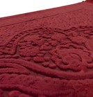 Modefa Luxury Velvet Islamic Prayer Rug Janamaz Sajjadah - Paisley Red
