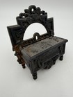 Antique Cast Iron Wall Match Holder Safe Victorian Kitchen Fireplace