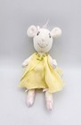 Rare Vintage American Girl Angelina Ballerina Mouse Plush In Yellow Dress