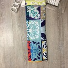 Colorful Boho Tile Pattern Shower Curtain W  Hooks 72  X 72  - Open Box