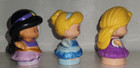Fisher Price Little People  Disney Princess Jasmine Cinderella Rapunzel Lot Of 3