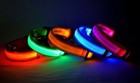 Led Light Up Dog Pet Night Safety Collar Bright Flashing Adjustable Nylon Collar