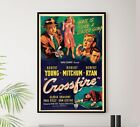 Ebay - Crossfire 1947 - Robert Mitchum - Vintage Classic Movie Poster