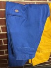 Lot Of 2 Dickies Men   s Work Pants Size 36 Bright Blue Yellow Colorful