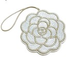 Chanel La Collection Beaut   Embroidered Camellia Charm Ornament   Vip New In Box