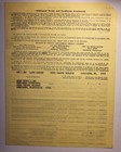 Vintage Signed Contract The Harmonaires Harry Minsky 1971 Officers Club