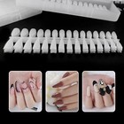  Stiletto Nail Tips 300pcs Soft Gel Matte Point Nail Tips Medium Stiletto