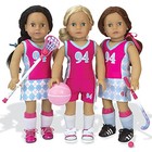 Sophia   s Sports Equipment Set For 18    Dolls  Hot Pink