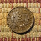 1864 Two-cent Piece  Au Details     Large Motto  Crisp Details   Lovely Toning