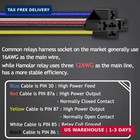 2 Pack 12v 40 30 Amp Car Relay Dc 5 Pin Spdt And Harness - Heavy Duty 12 Awg Cop