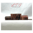 10 Pc Old Library Books Miniature Books 1 12 Scale Dollhouse Prop Faux Books