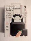 Sharper Image  Digital Fingerprint Padlock  Black - Brand New  Free Shipping