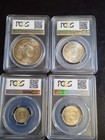 Egypt Complete Set 1964 Silver Coins Nile Diversion Pcgs Ms67 Ms66