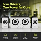2 1 Channel Computer Wired Speaker System  4   driver Desktop Stereo Speakers