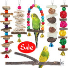 Bird Perch Bird Toys Parakeet Toys Bird Cage Accessories Wooden Chew Toys Per   