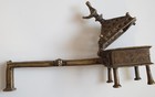 Rare Antique Islamic Arabic Yemen Jewish Incense Burner Bronze Bird