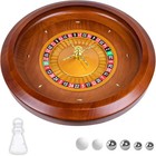 20 Inch Professional Wooden Roulette Wheel  Large Size Solid Wood Casino Roulett