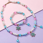 4set Girls Necklace Bracelets For Toddler Kids Jewelry Princess Dress Up Play Un