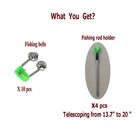 4-pack Telescopic Fishing Rod Holders For Ground Fishing Rod Holders Stand