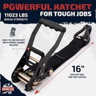 Car Tie Down Axle Straps  Double J-hooks - Vehiclex 4 Pcs Kit  Reinforced Str   