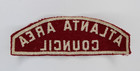 Atalanta Area Red   White Community Town Strip Boy Scouts Of America Patch Bsa