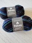 Patons Kroy Wool Blend Sock Yarn lot Of 2 Skeins magic Stripes 55723