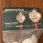 New Leewards Christmas Glistening Ruby Vtg Sequin Bead Christmas Ornament Kit 