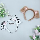 Dalmatian Dog Ear Headband Set Realistic Brown Puppy Ear Cosplay Prop