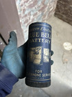 Antique Refillable  6 Western Blue Dry Cell Battery Telephone  Radio  Lantern