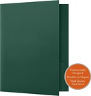 25 Count  Green  Two Pocket Presentation Folders   For Sales Material  Important