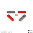 2 X 1 2 X 1 4 Inch Neodymium Rare Earth Countersunk Block Magnets N52  3 Pack 