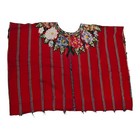 Huipil Patzun Guatemala Hand Woven Shirt Patzun Stripes Embroidered Flowers Read