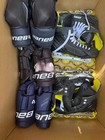 2x Bauer Roller Hockey Pad Gear Complete Set Helmet  read  M L  Xl Skates L9 M11
