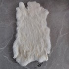 4pcs White Rabbit Skin Pelt Fur Hide Genuine Animal Fur Leather Tanned Craft Diy