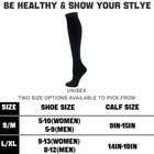 3 Pack Cotton Compression Socks  15-20mmhg  Moisture Wicking Support Stockings