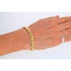 10k Yellow Gold Royal Monaco Miami Cuban Link 9mm Chain Bracelet Mens Women 7 