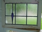 Unusual Style Of An Older English Leaded Stained-glass 20 1 2  X 15  0 Added S h