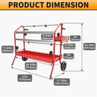 Mobile 36  Multi-roll Masking Paper Machine W  Storage Trays Auto Body Paint