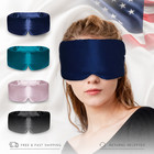 Mulberry Silk Sleeping Mask Light Blocking Soft Padded Eyemask Travel Sleep Aid