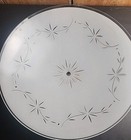 Vintage Mcm Atomic Glass Ceiling Light Shade 12 75    Star Snowflake 1950s White