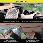 Auto Drive Heavy-duty Silver Accordion Sunshade 1 Pack  63   X 28 5  