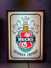 Beck   s Bier Vintage 1982 German Import Beer Lighted Sign Price Bros Chicago Il