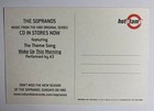 The Sopranos Columbia Records hotstamp Promo Only Post Card James Gandolfini