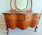 Antique Tiger Oak Princess Dresser